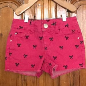 3/$20 Justice Premium Shirts - Pink with Black Bow